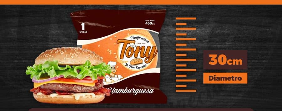 Pan de Hamburguesa Frica Mega 450g (1 un)