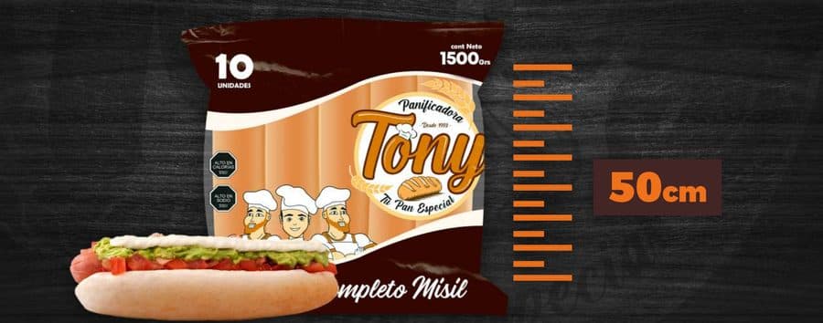 Pan de Completo Misil 1500g (10 un)