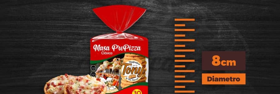 Masa Pizzetas Clásica 900g (30 un)